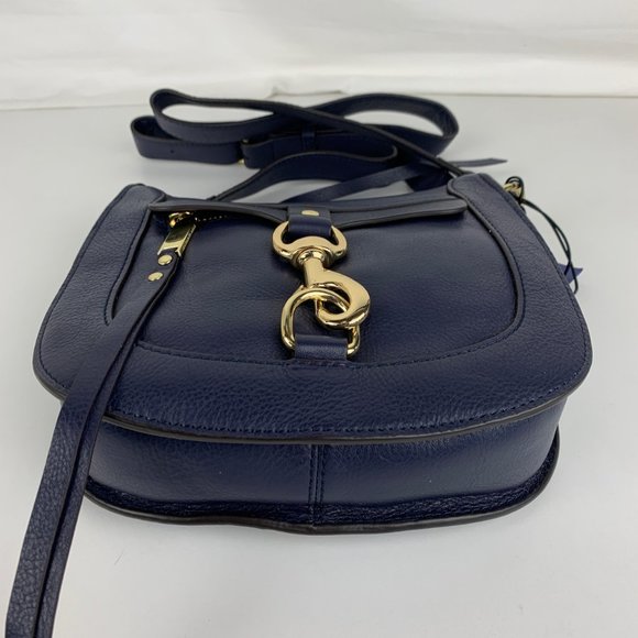 New Rebecca Minkoff Dog Clip Navy Crossbody - Picture 6 of 8